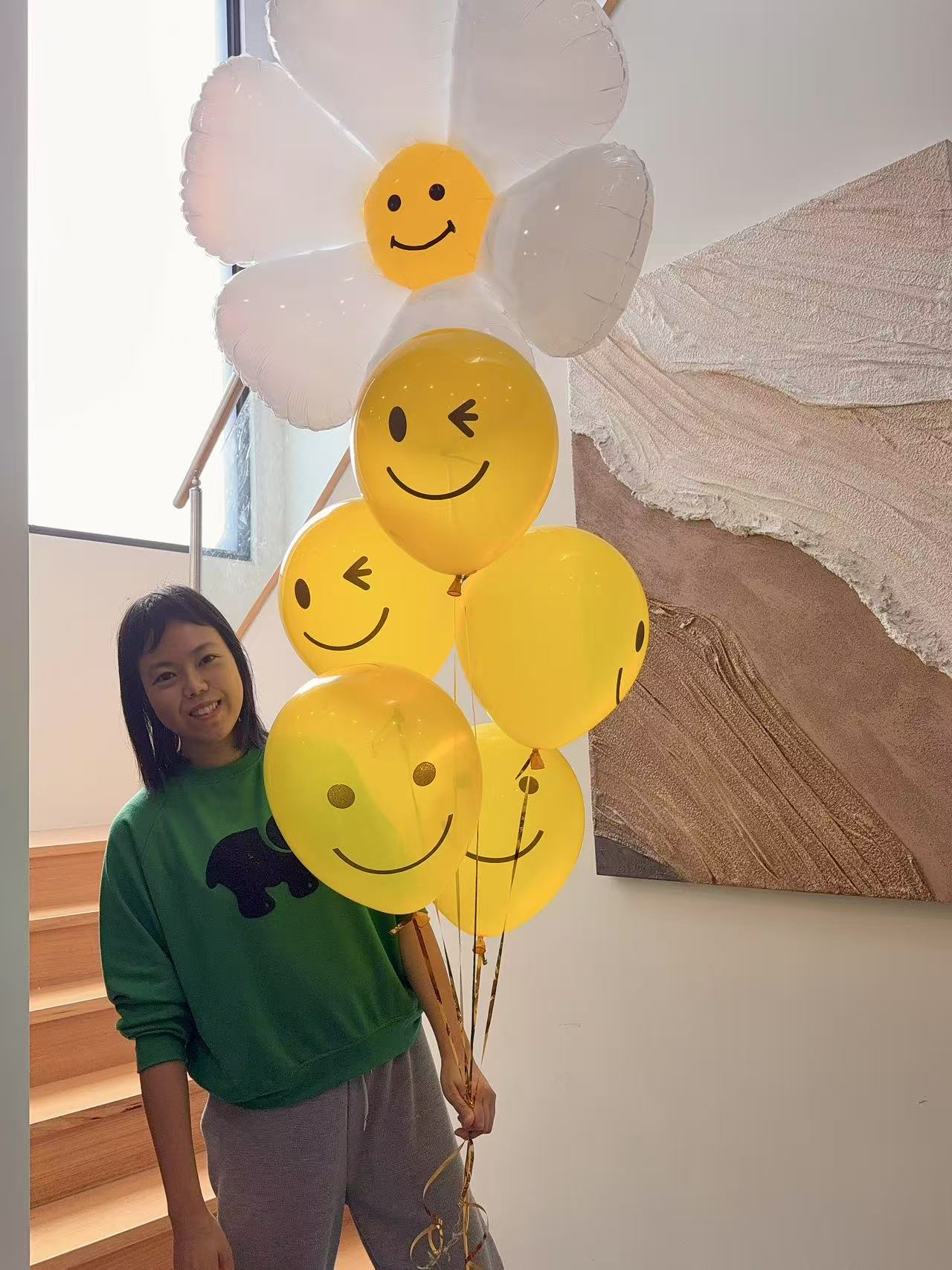 Smiling Helium Bouquet